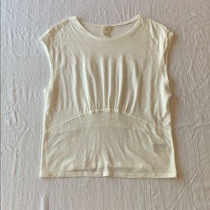 White Sleeveless top